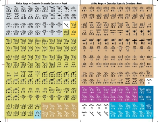 Picture of Afrika Korps Variant and Replacement Counters