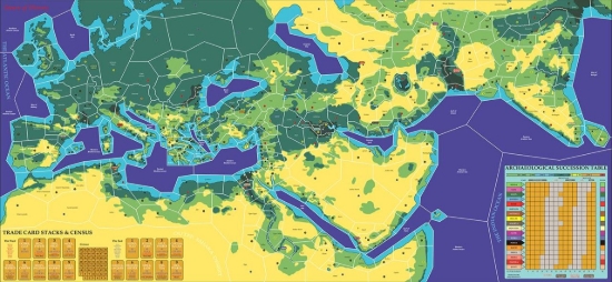 Picture of Advanced Expanded Civilization 18 player Map - laminated vinyl