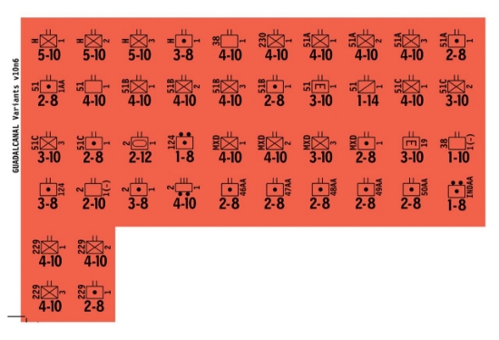 Picture of Guadalcanal Variant Counters - Original Colors