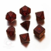 Picture of Runic Black-red dice set, Set of 7