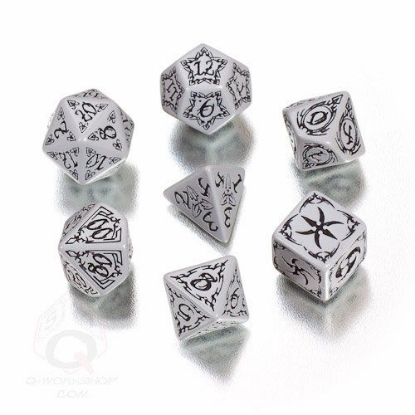 Picture of Tribal Gray-black dice set, Set of 7
