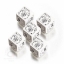 Picture of Savage Worlds Wild Dice white&black dice set, Set of 5 d6