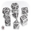 Picture of Dwarven White-black dice set, Set of 7