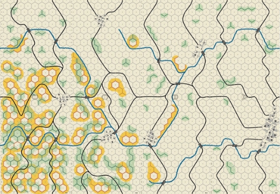 Picture of Panzer Leader Blitz Battle of the Bulge Left Map Set 5/8 inch