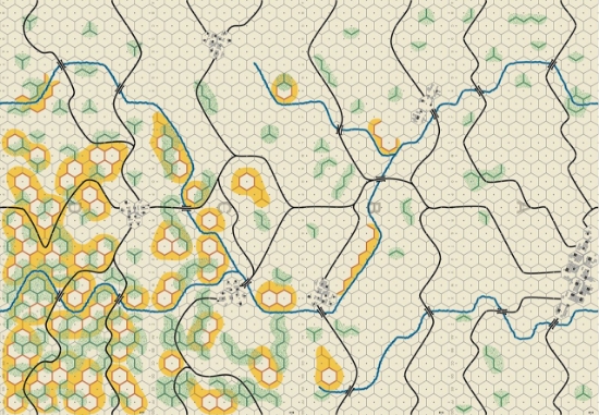 Picture of Panzer Leader Blitz Battle of the Bulge Left Map Set 5/8 inch