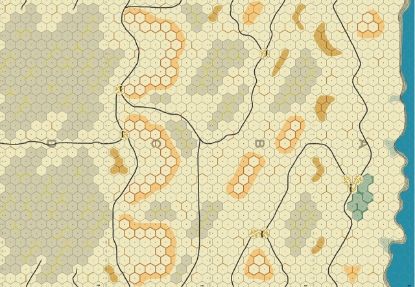 Picture of Panzer Leader Blitz North Africa Libya Desert Map Set 5/8 inch