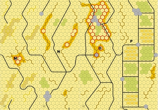 Picture of Imaginative Strategist Panzer Leader Desert Map Set MNOP 5/8 inch