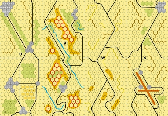 Picture of Imaginative Strategist Panzer Leader Desert Map Set UVWX 5/8 inch