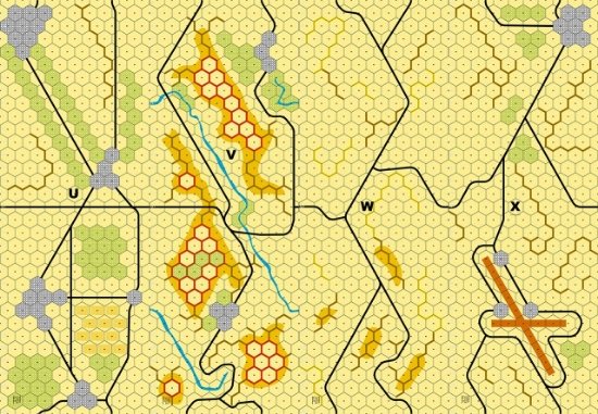 Picture of Imaginative Strategist Panzer Leader Desert Map Set UVWX 5/8 inch