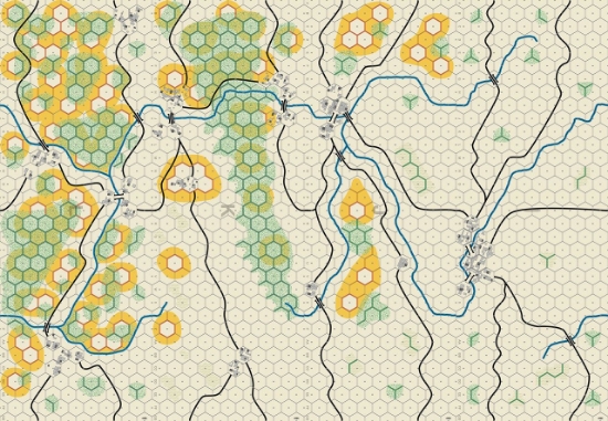 Picture of Panzer Leader Blitz Battle of the Bulge Right Map Set 5/8 inch