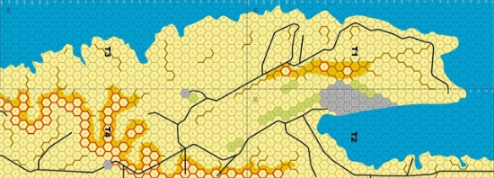 Picture of Imaginative Strategist Panzer Leader Desert Map Set Tobruk 5/8 inch