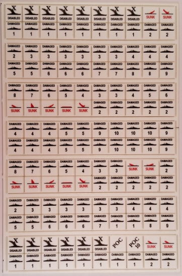 Picture of VITP Victory in the Pacific and WAS War at Sea Replacement Damage Counters