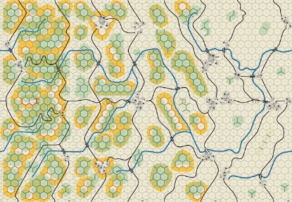 Picture of Panzer Leader Blitz Battle of the Bulge Center Map Set 5/8 inch