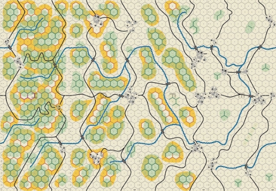 Picture of Panzer Leader Blitz Battle of the Bulge Center Map Set 5/8 inch