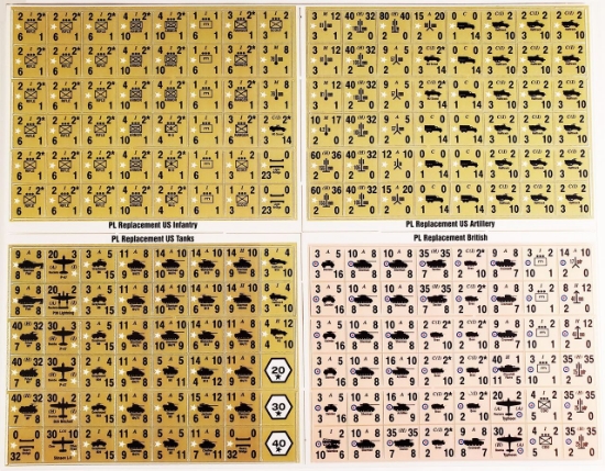 Picture of Panzer Leader Replacement Allied & German Counters