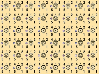 Picture of Panzer Leader Blitz Quarter Page of British Commando Counters