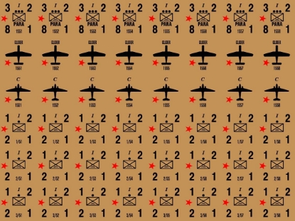 Picture of Panzer Leader Blitz Quarter Page of Soviet Paratrooper Counters