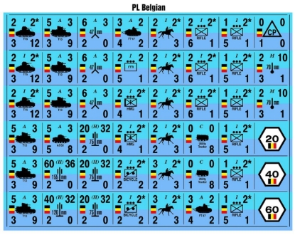 Picture of Panzer Leader Blitz Quarter Page of Belgians