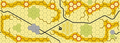 Picture of Imaginative Strategist Panzer Leader Desert Map D' - 5/8 inch