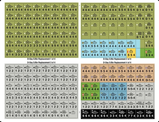 Picture of D-Day Replacement Counters - Large 5/8ths