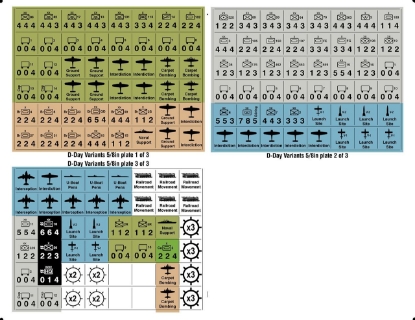 Picture of D-Day Variant Counters - Large 5/8ths