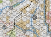 Picture of Battle of the Bulge 81 Winter 1/2 Inch Counter Map - UPDATED 7/2022