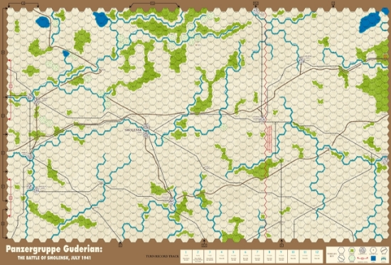Picture of PGG - Panzergruppe Guderian Map with 1in hexes