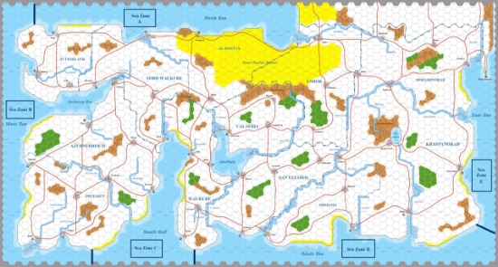 Picture of Blitzkrieg - Blitz 50 map for half inch counters