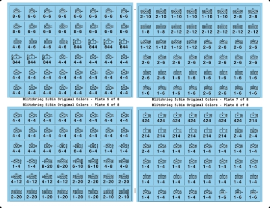 Picture of Blitzkrieg 5/8in Replacement Counters - Original Colors