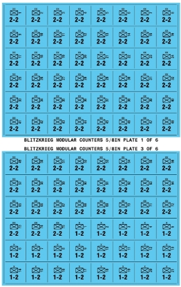 Picture of Blitzkrieg Modular Counters 5/8in - by the sheet/color