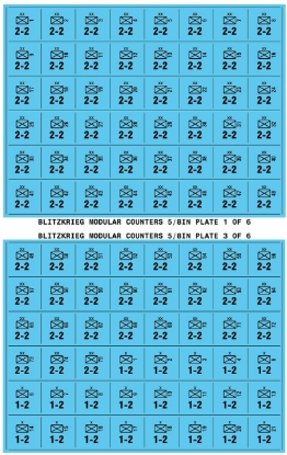 Picture of Blitzkrieg Modular Counters 5/8in - by the sheet/color