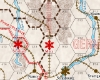Picture of Guns of August map for 5/8 inch counters GoA