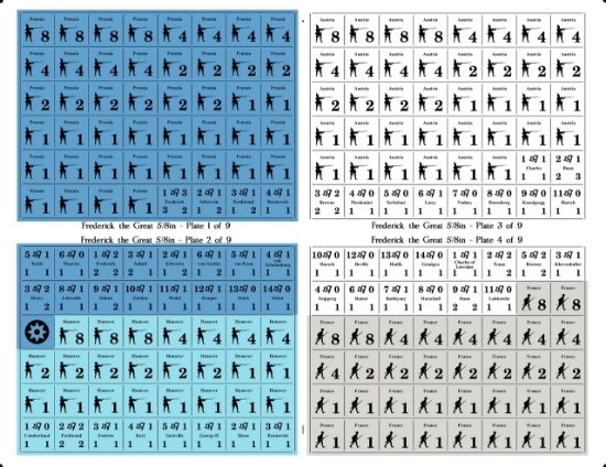 Picture of Frederick the Great Replacement & Variant Counters 5/8in FTG