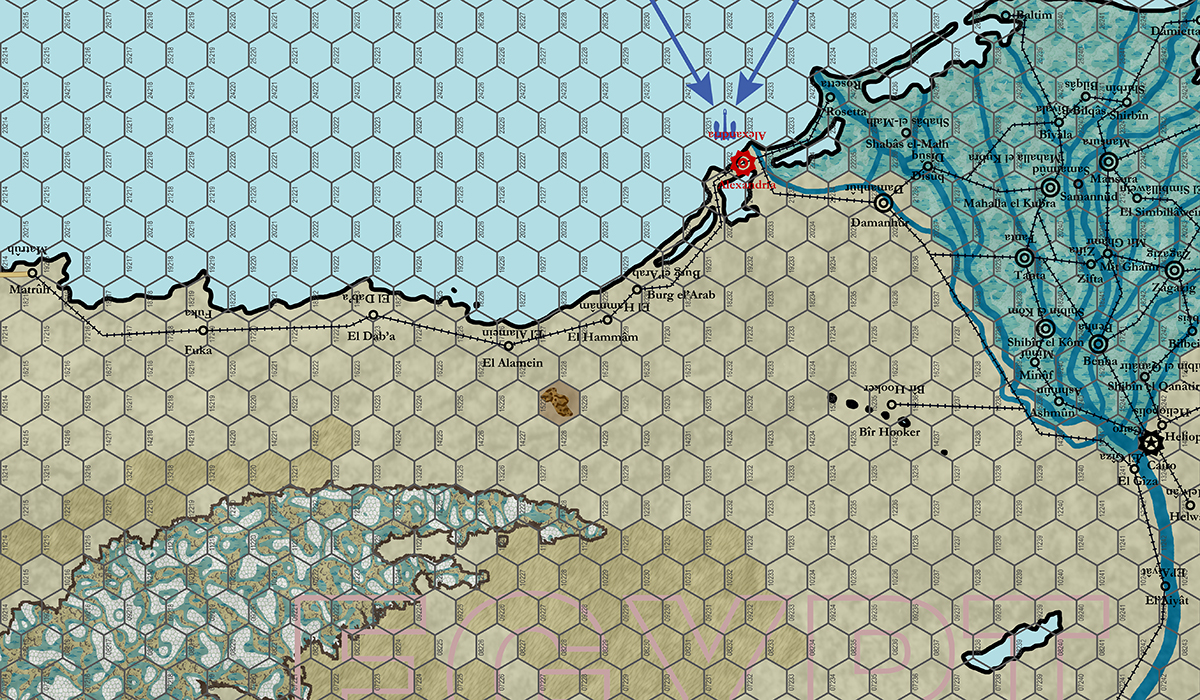 North Africa Theater Map