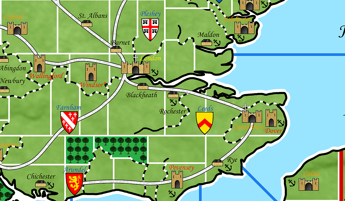 Kingmaker 2nd edition map