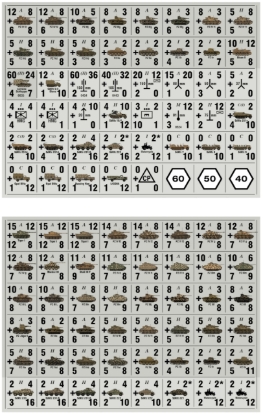 Picture of Panzer Leader Blitz Half Page North Africa CAMO German Units Plus Tanks with Iron Cross