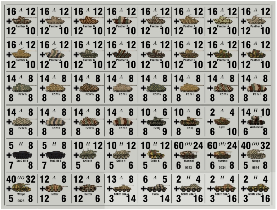 Picture of Panzer Leader Blitz Quarter Page of CAMO German Elite Panzers