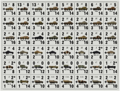 Picture of Panzer Leader Blitz Quarter Page of CAMO German Armored Cars